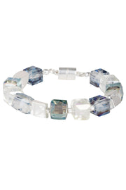 Faceted Bead and Stone Bracelet