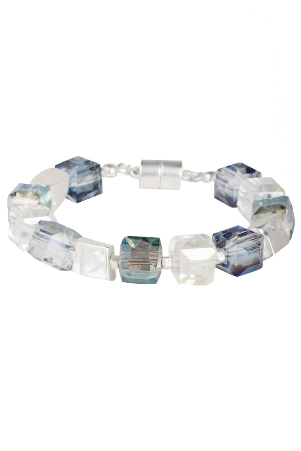 Faceted Bead and Stone Bracelet