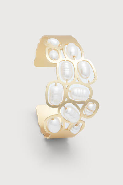 Pearled Cut Out Waved Cuff