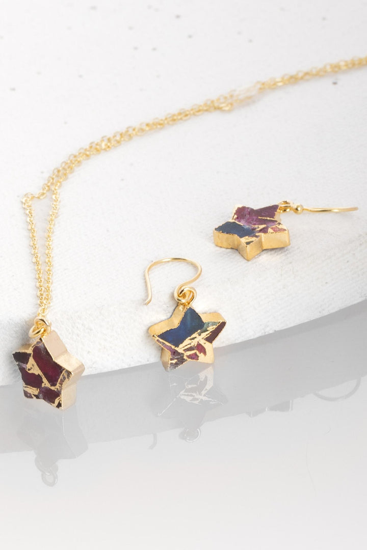Mojave Mini Star Earring and Necklace Set