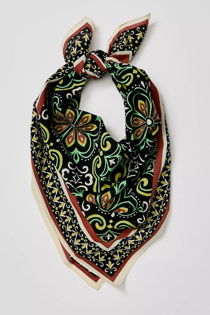 Mod Mosaic Flower Tile Bandana