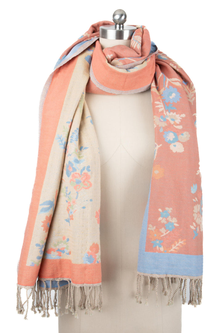 Fiore Pastel Reversible Scarf