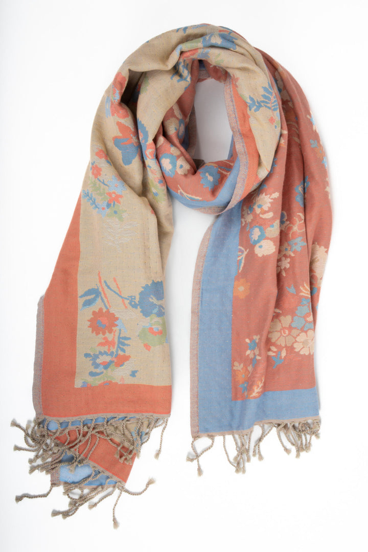 Fiore Pastel Reversible Scarf