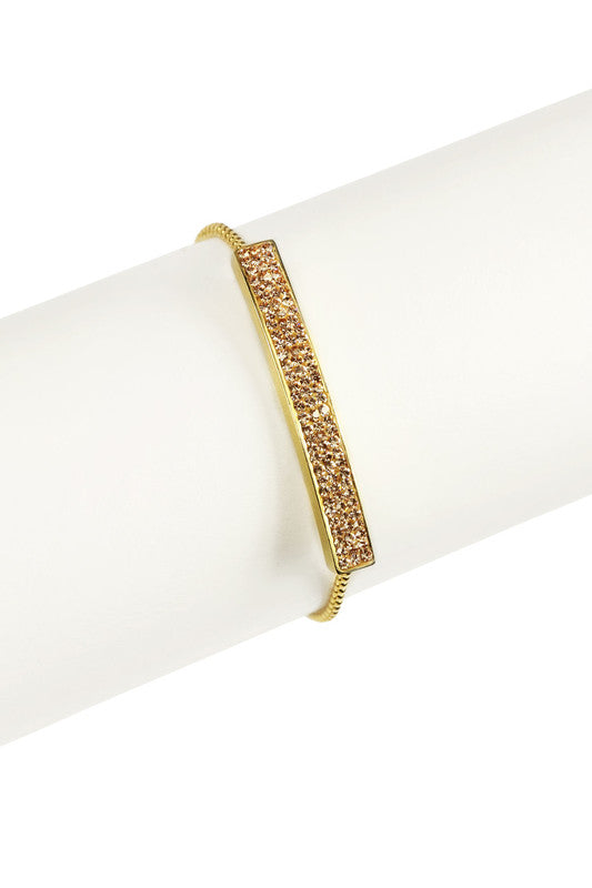 Dainty Crystal Bar Bracelet