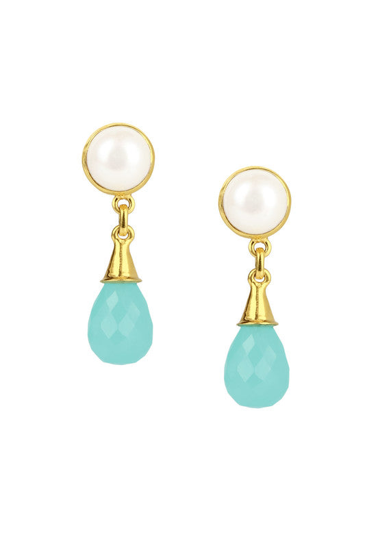 Blue Dangle Drop Earring