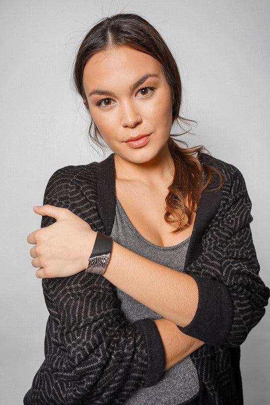 Wild Ways Metal Leather Bracelet