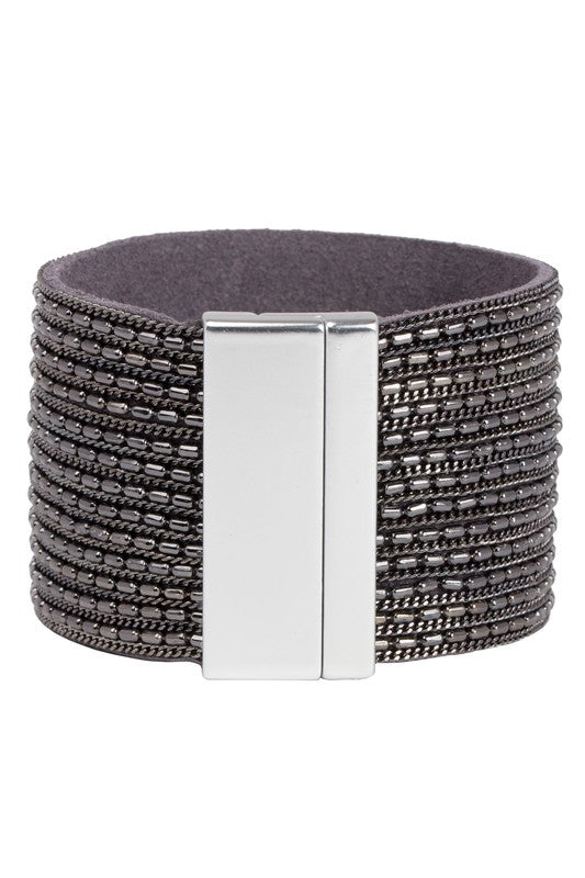 Rock n Roll Leather Cuff Bracelet
