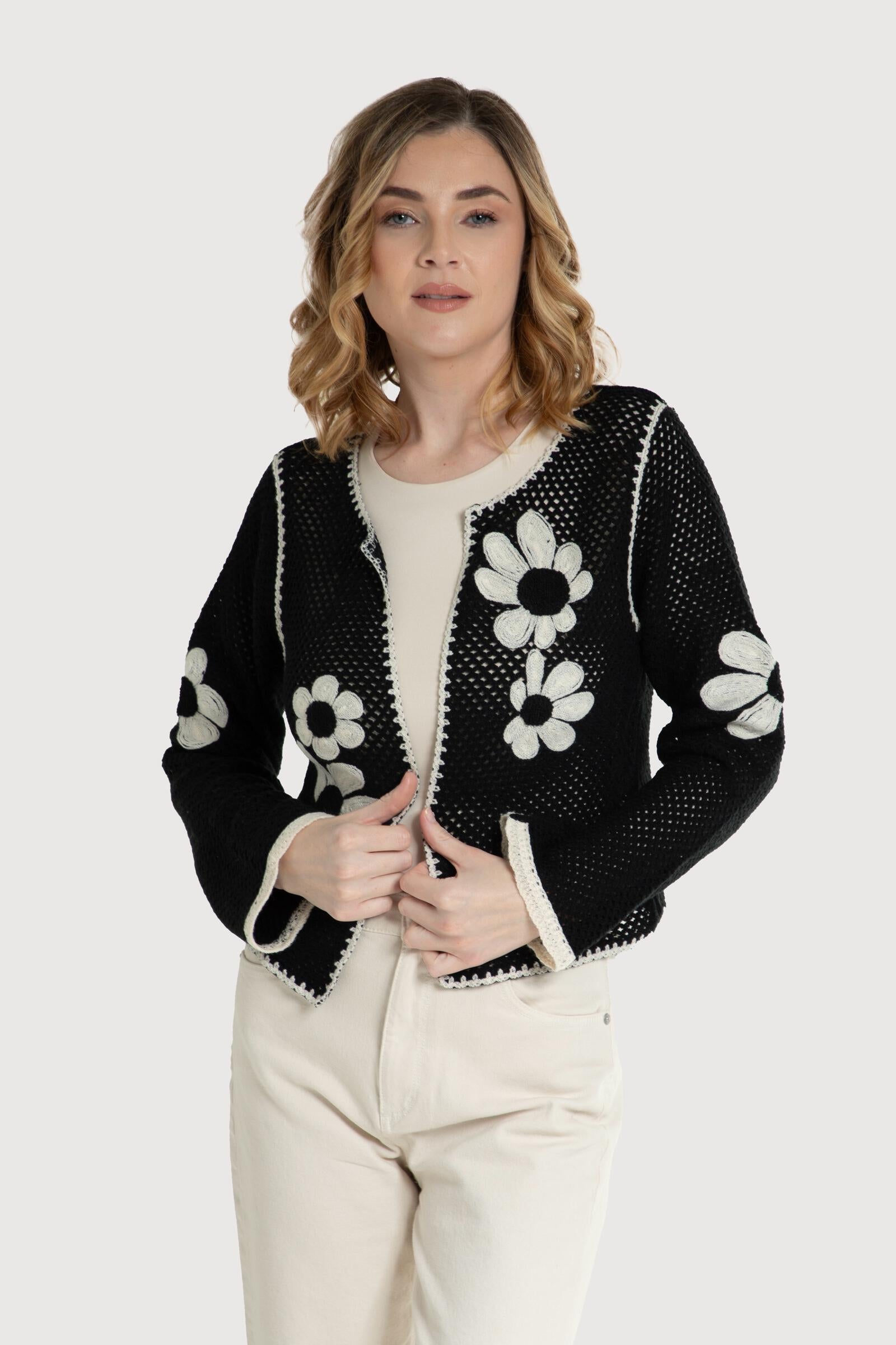 Crochet Fiore Cardigan – Saachi Wholesale