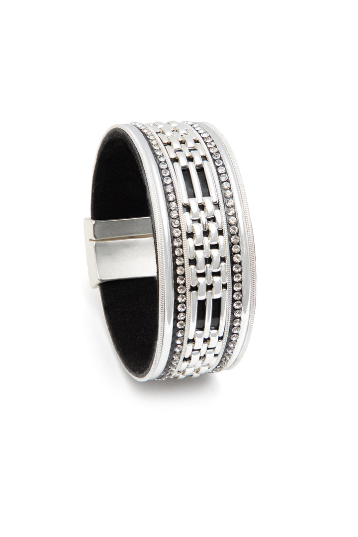 Weave Link Crystal Bracelet