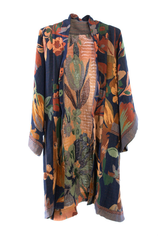Floral Kimono Cotton Jacket for Fall