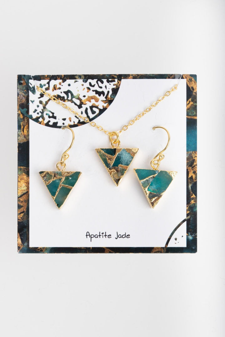 Mojave Mini Triangle Earring and Necklace Set