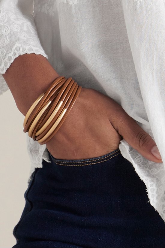 On The Rail Leather Bracelet
