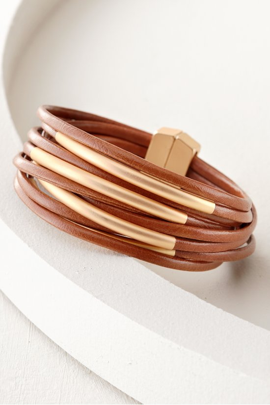 On The Rail Leather Bracelet