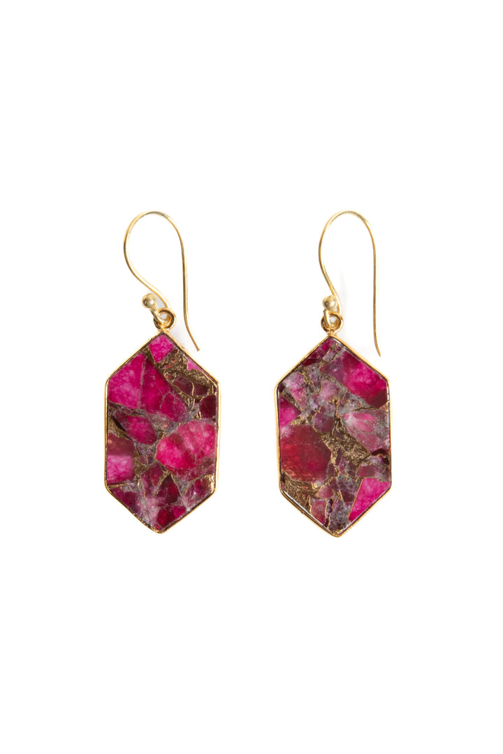 Geometric Mojave Turquoise Earrings