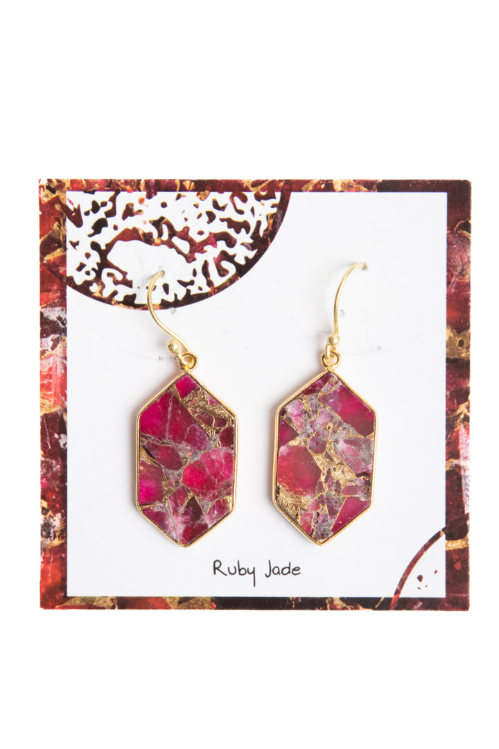 Geometric Mojave Turquoise Earrings