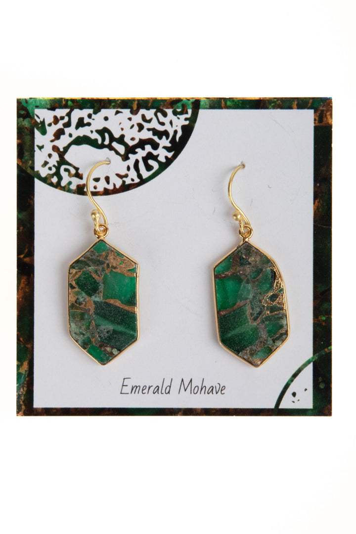 Geometric Mojave Turquoise Earrings
