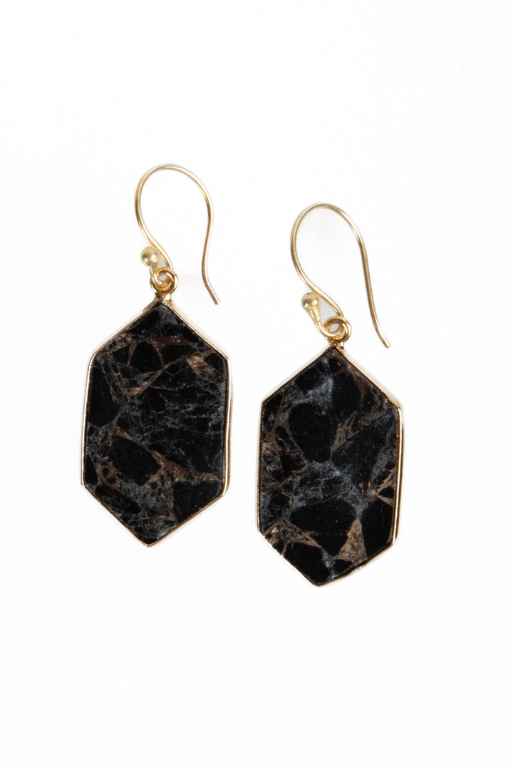 Geometric Mojave Turquoise Earrings