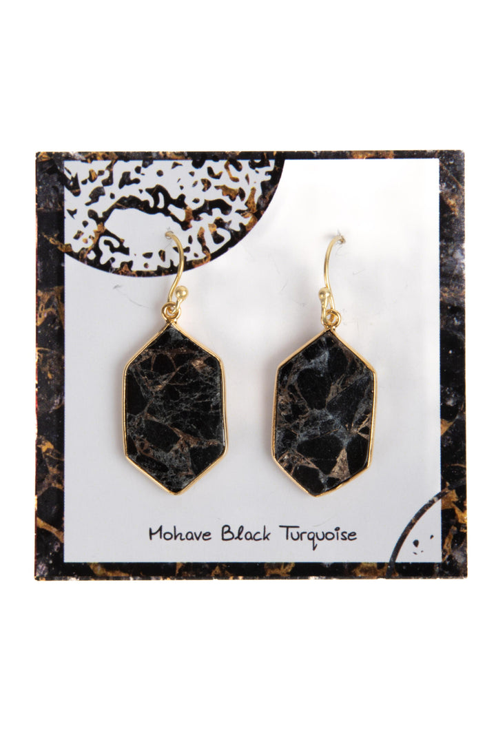 Geometric Mojave Turquoise Earrings