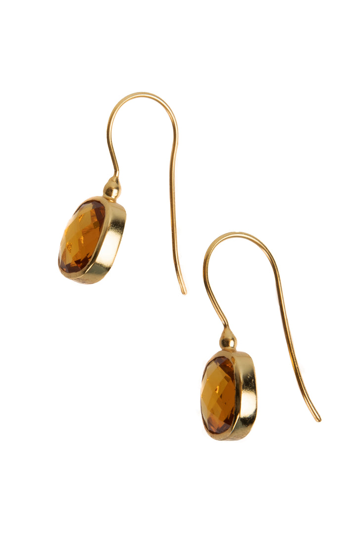 Cushion Cut Gemstone Earrings