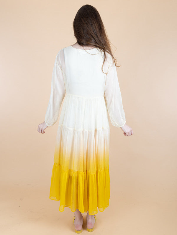 Sheer Kimono Cover Up Ombre