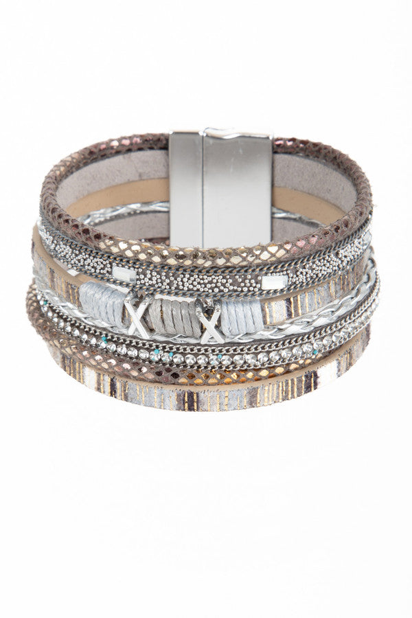 Sweet Sands Multi Strand Leather Bracelet