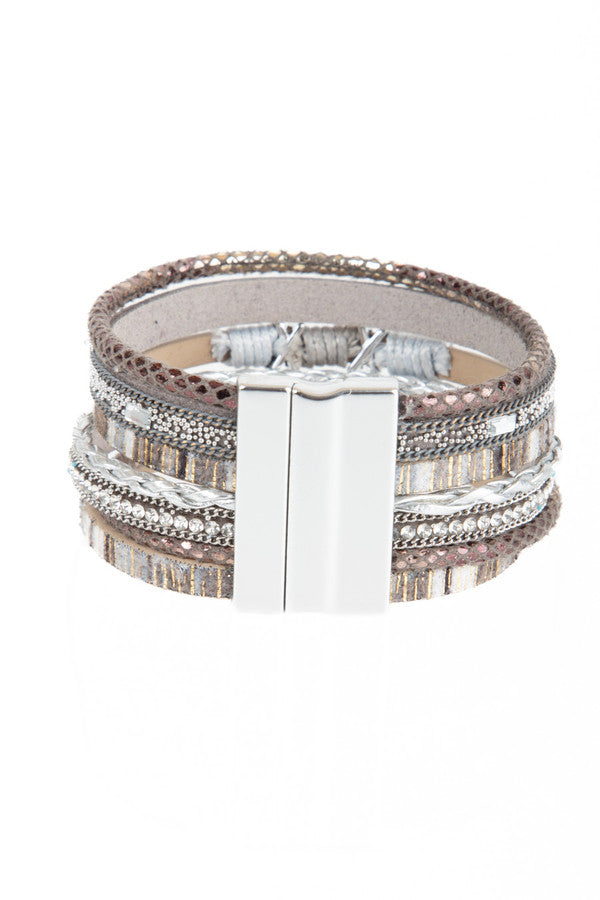 Sweet Sands Multi Strand Leather Bracelet