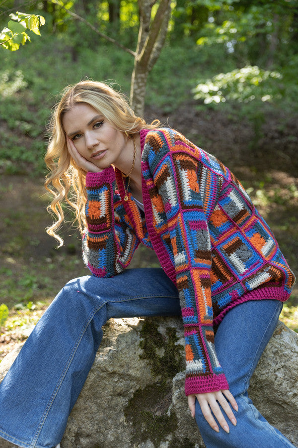 Marrakesh Crochet Short Jacket