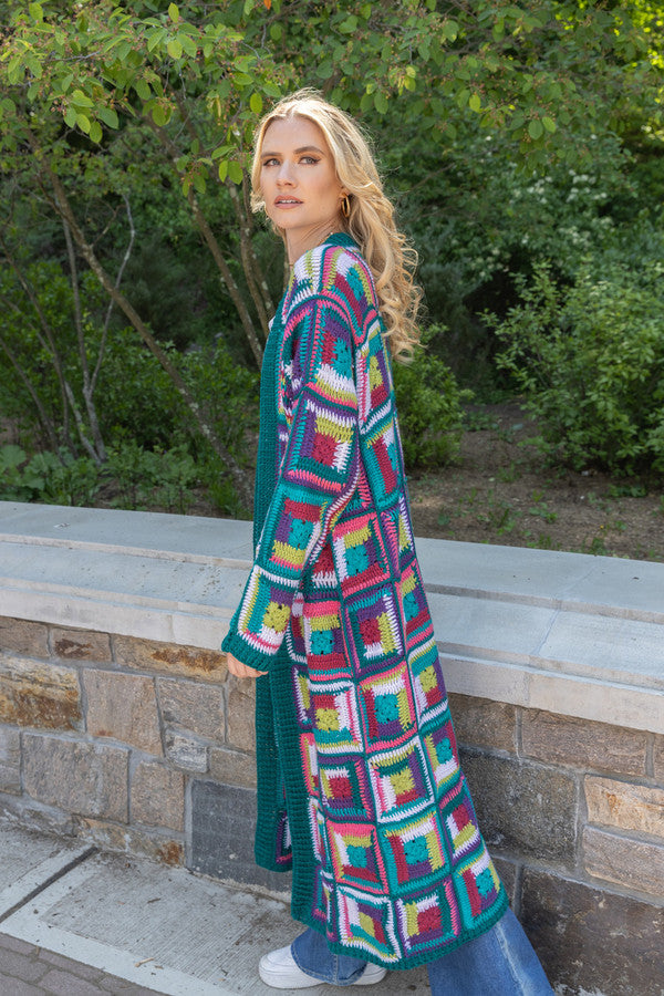 Crochet Long Cardigan Marrakesh Jacket
