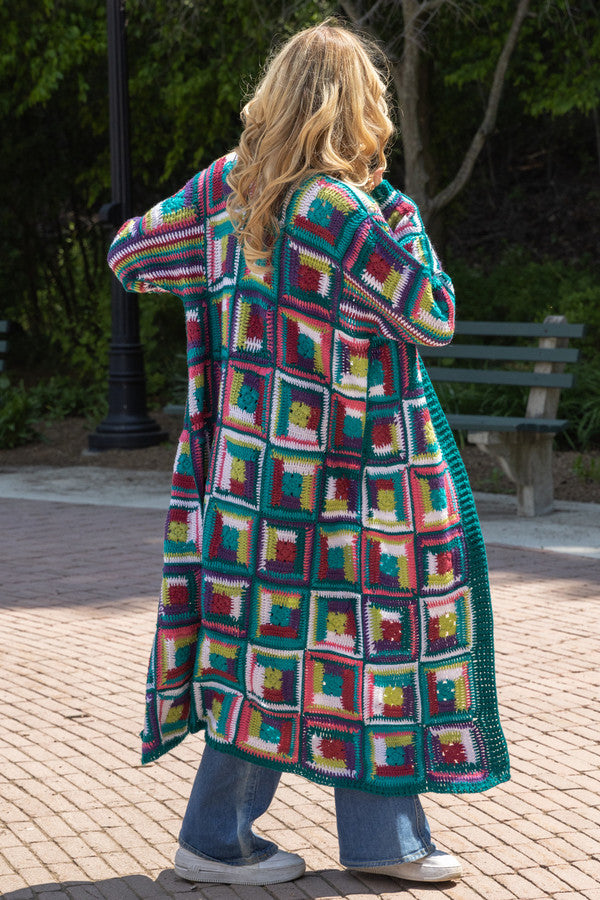 Crochet Long Cardigan Marrakesh Jacket