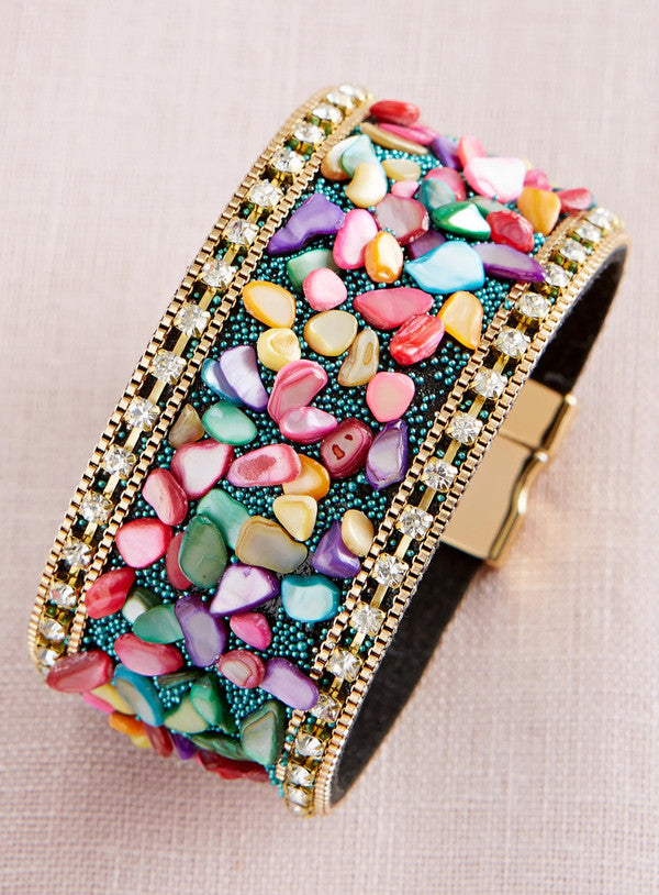 Gravel Beaded Bracelet