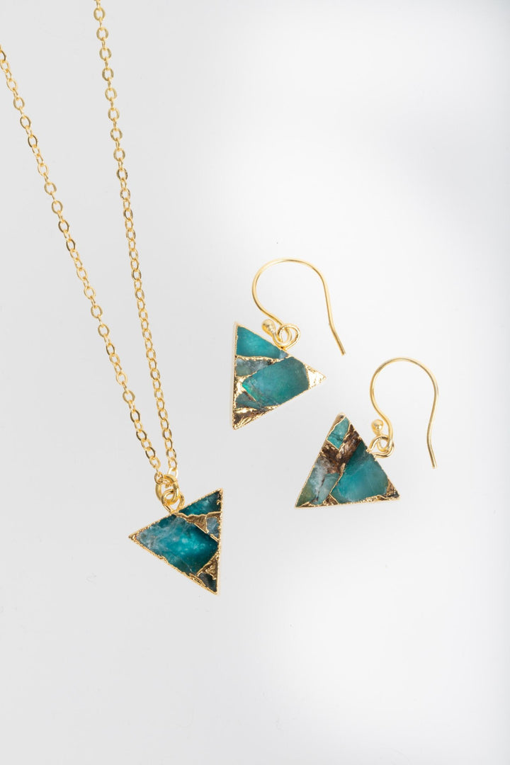 Mojave Mini Triangle Earring and Necklace Set