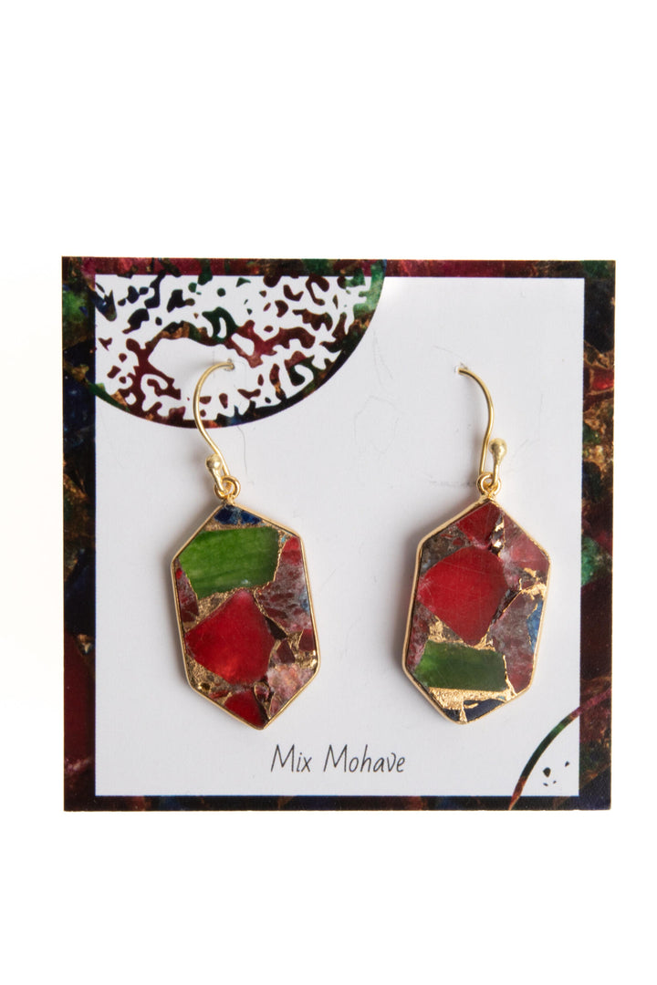 Geometric Mojave Turquoise Earrings
