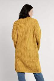 Nuli Cable Knit Kimono Mustard