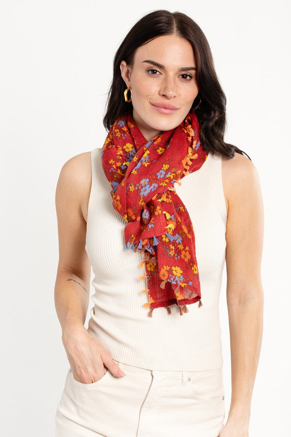 Atalia Multi Floral Scarf