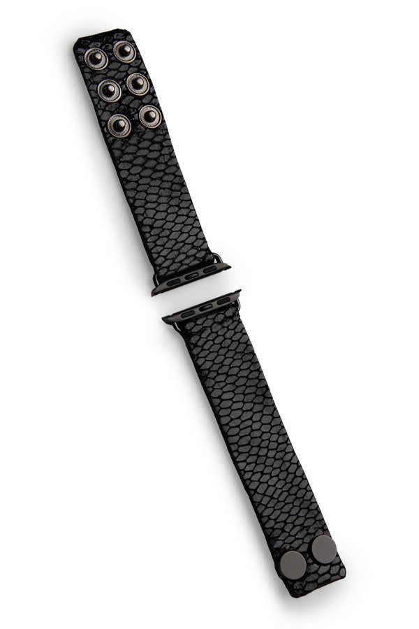 Fish Scale Leather Apple Watch Band