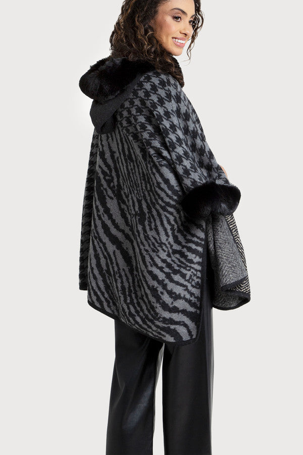 Beverly Ann Fur Faux Kimono