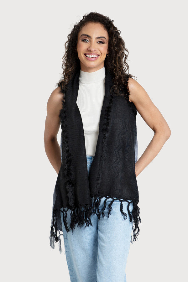 Fur Fringed Vest