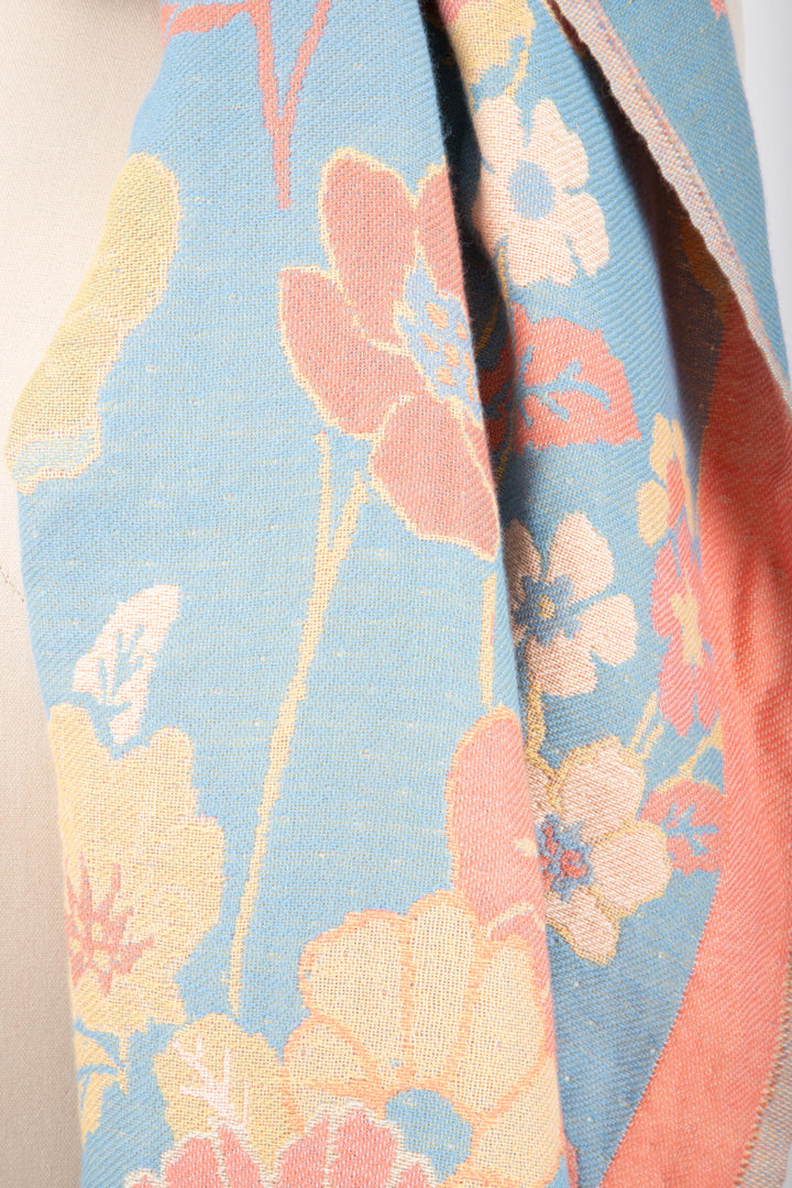 Fiore Pastel Reversible Scarf