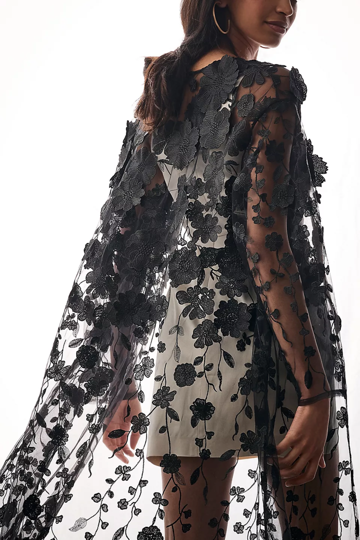Sheer Floral Duster