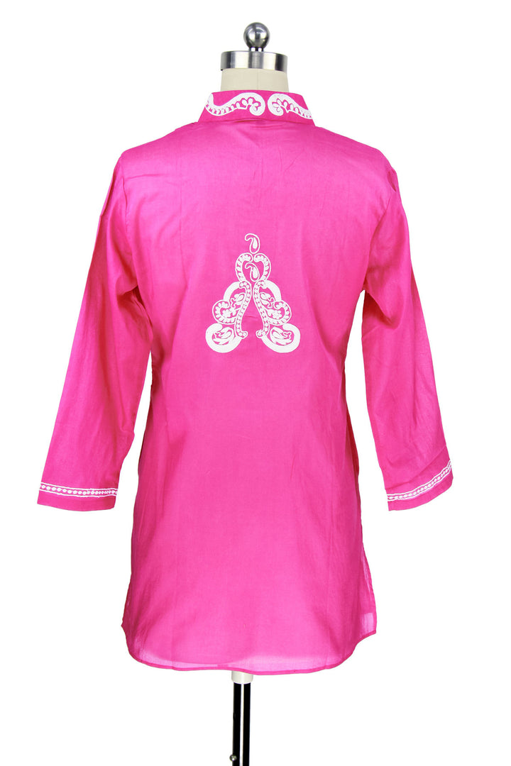 Paisley Embroidered Flared Sleeves Thread Tunic