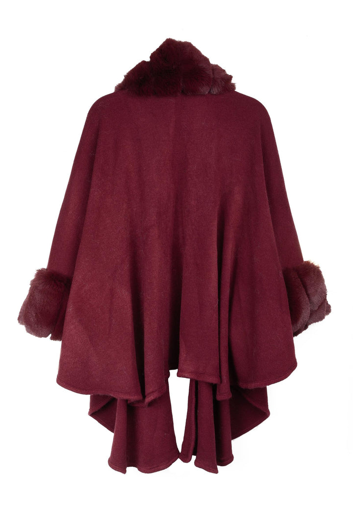 Filippa Faux Fur Trim Kimono