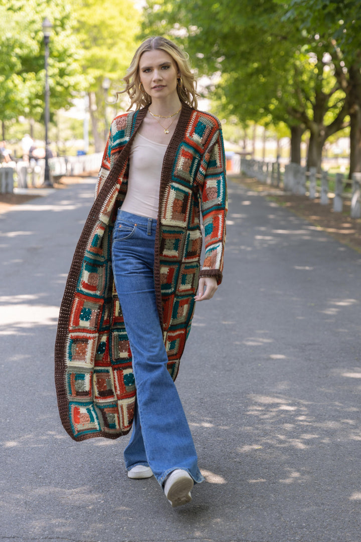 Crochet Long Cardigan Marrakesh Jacket