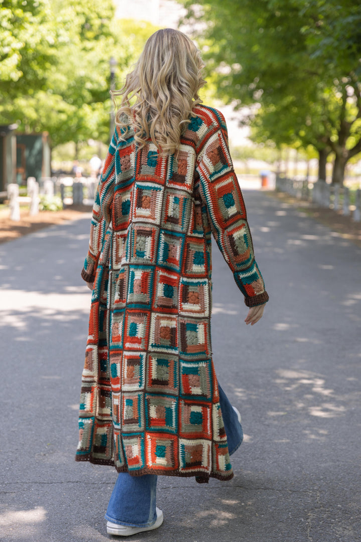 Crochet Long Cardigan Marrakesh Jacket
