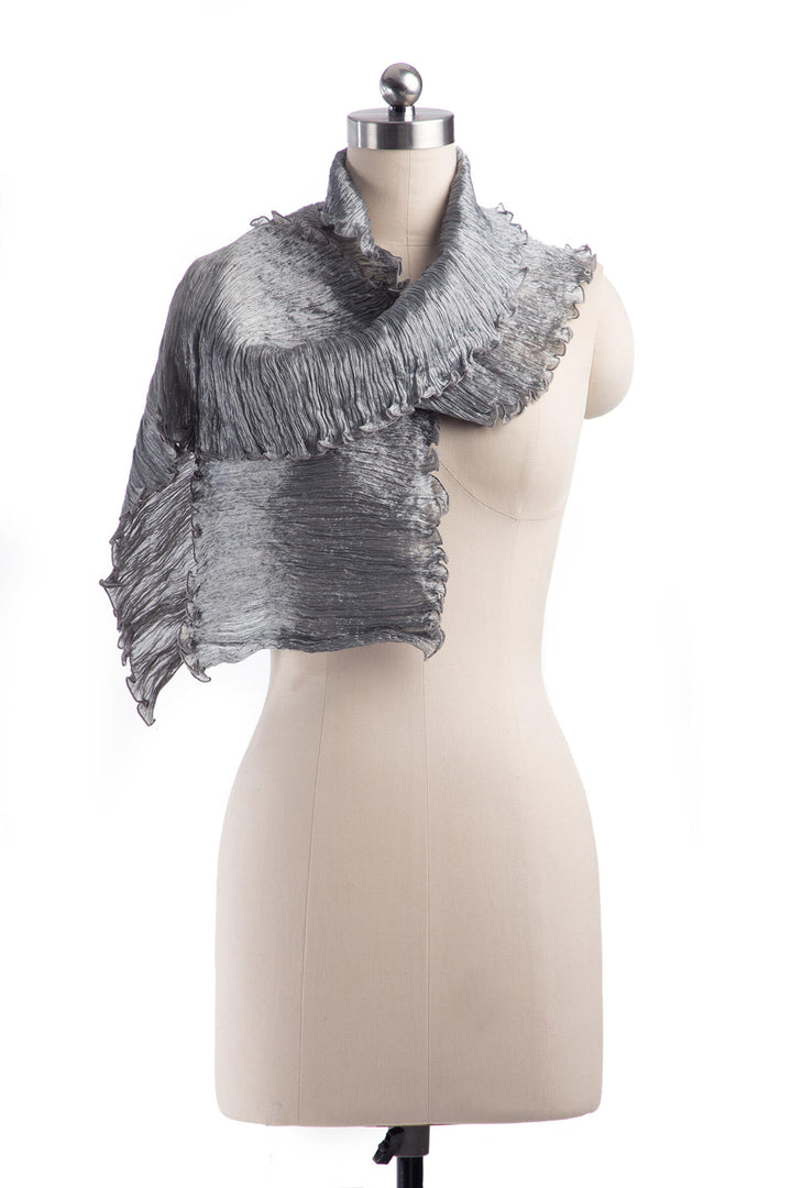 Crinkled Silk Scarf