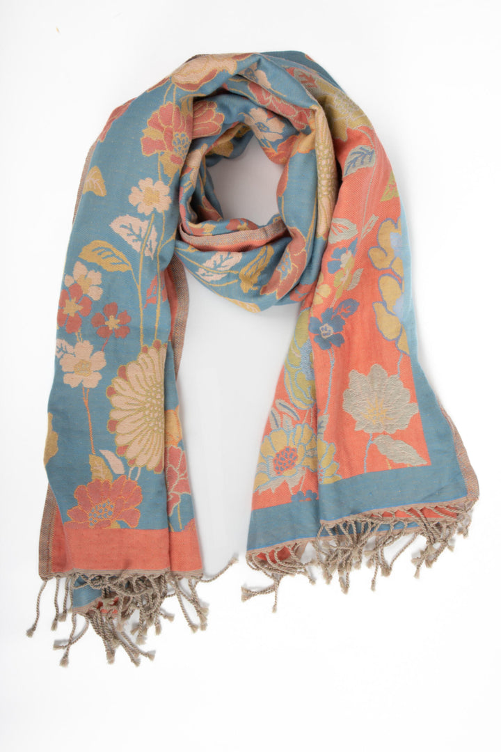 Fiore Pastel Reversible Scarf