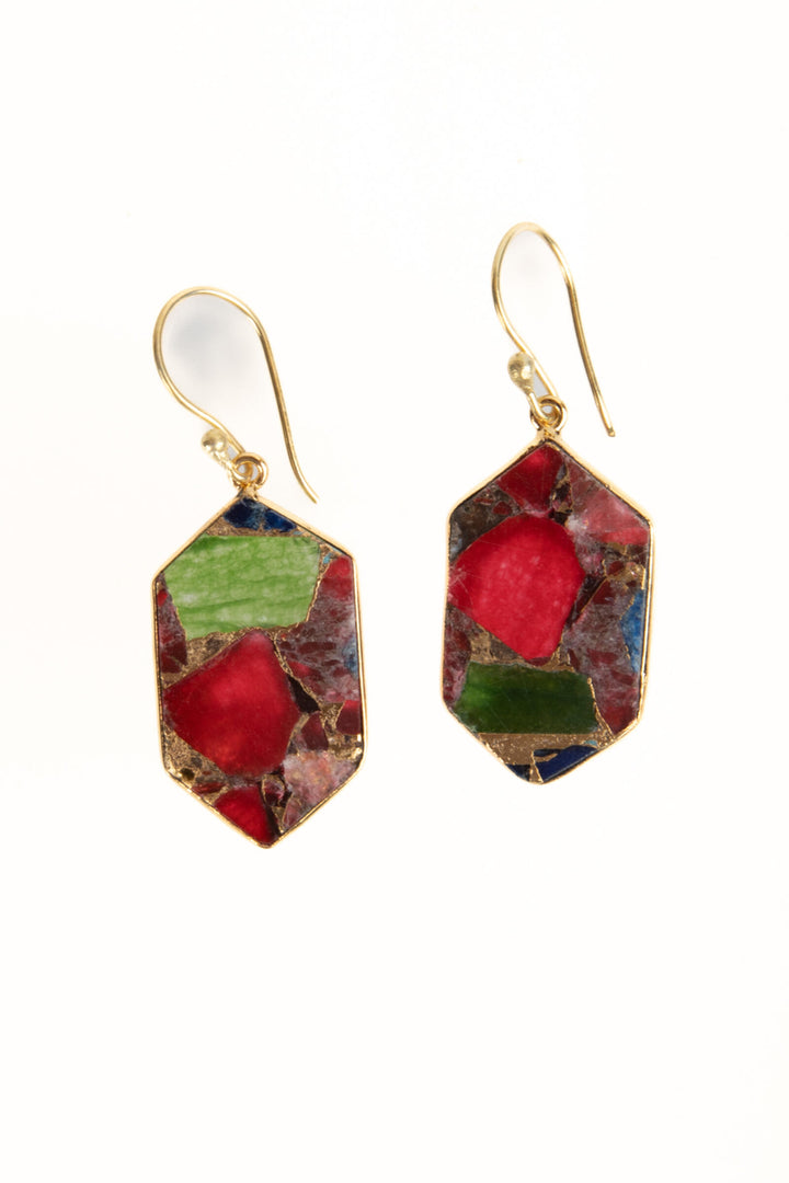 Geometric Mojave Turquoise Earrings