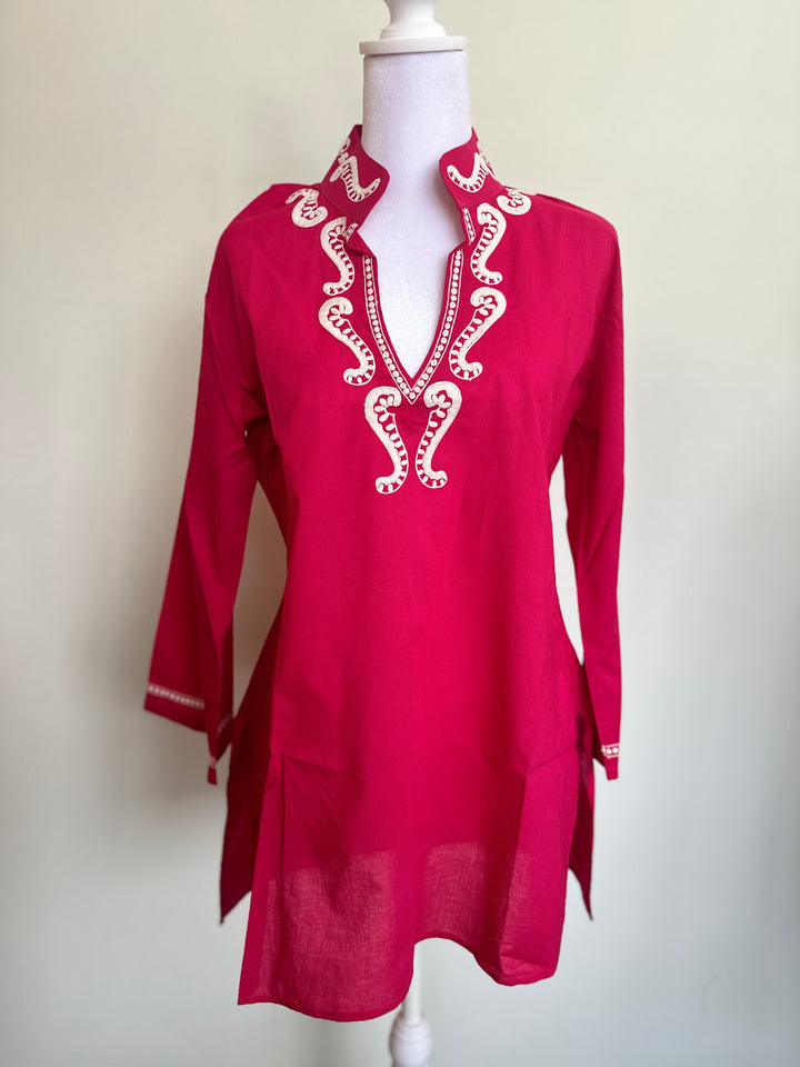 Saachi Tunic Embroidered Boho Top