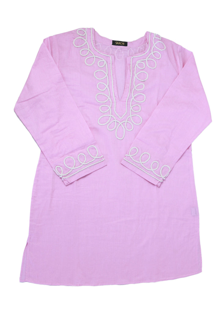 Embroidered 100% Voile Tunic
