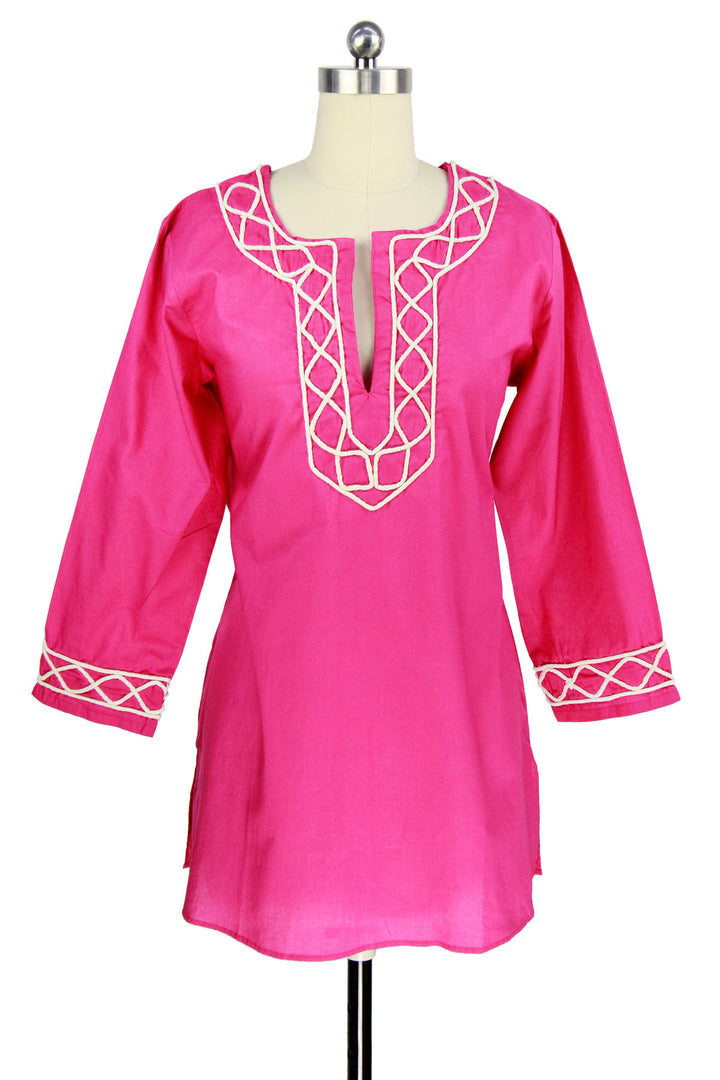 Loop Embroidered Design A-line Tunic