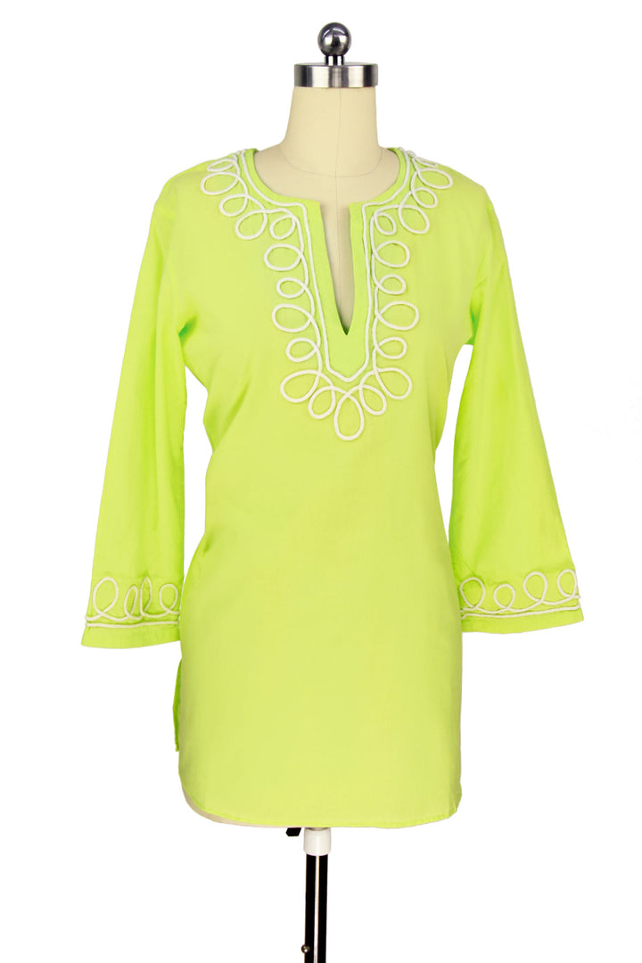 Embroidered 100% Voile Tunic